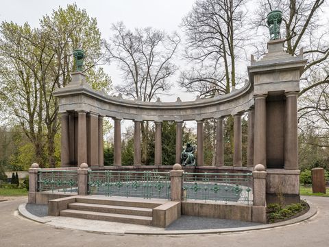 Die Grabanlage Löblich/Liebau auf dem Luisenstädtischen Friedhof in Kreuzberg
