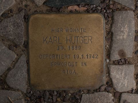 Stolperstein Karl Hutger
