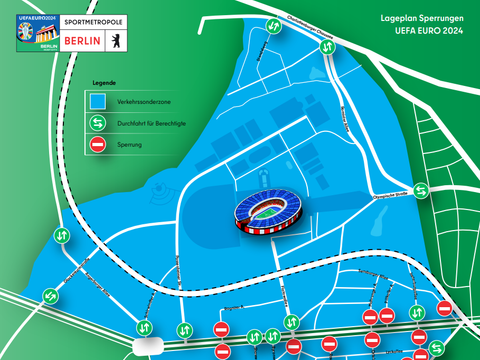 Bildvergrößerung: Verkehrssonderzone Olympiastadion Übersichtskarte