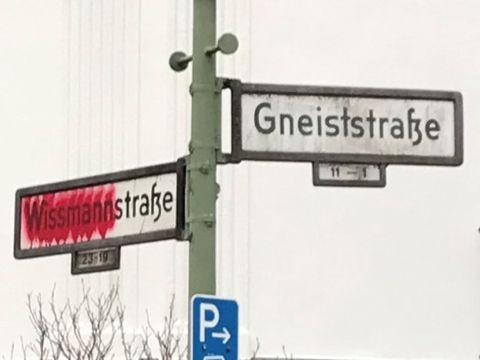 Straßenschild Wissmannstraße