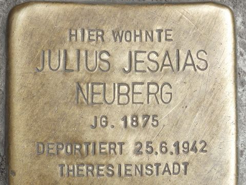 Stolperstein Julius Jesaias Neuberg