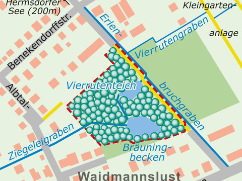 Bildvergrößerung: Karte des NSG Ziegeleigraben / Albtalweg