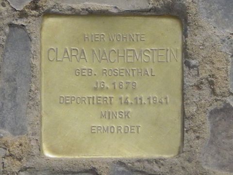 Stolperstein für Clara Nachemstein 