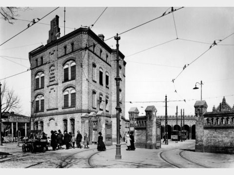 Bildvergrößerung: Administration building of Station III of the Great Berlin Tram in Niederschönhausen, c. 1910