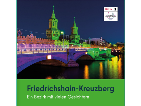 Cover der Bezirksbroschüre Freidrichshain-Kreuzberg