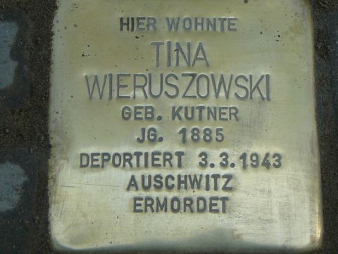 Stolperstein für Tina Wieruszowski