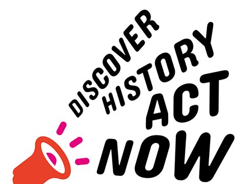 Logo des Projekts Discover History - act now!