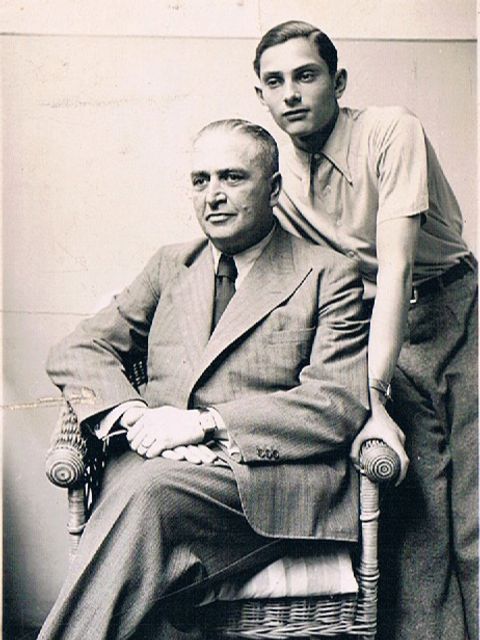 Walter Schreiber mit Sohn um 1939 (Privatfoto mit Genehmigung der Nachfahren)