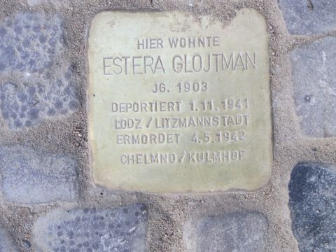 Stolperstein Estera Glojtman