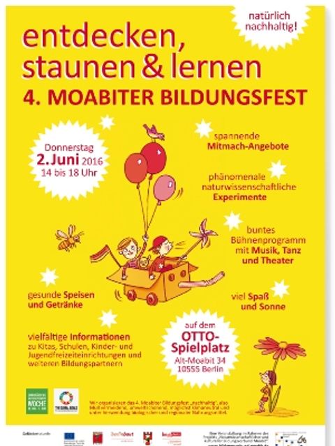Plakat 4. Moabiter Bildungsfest 2016