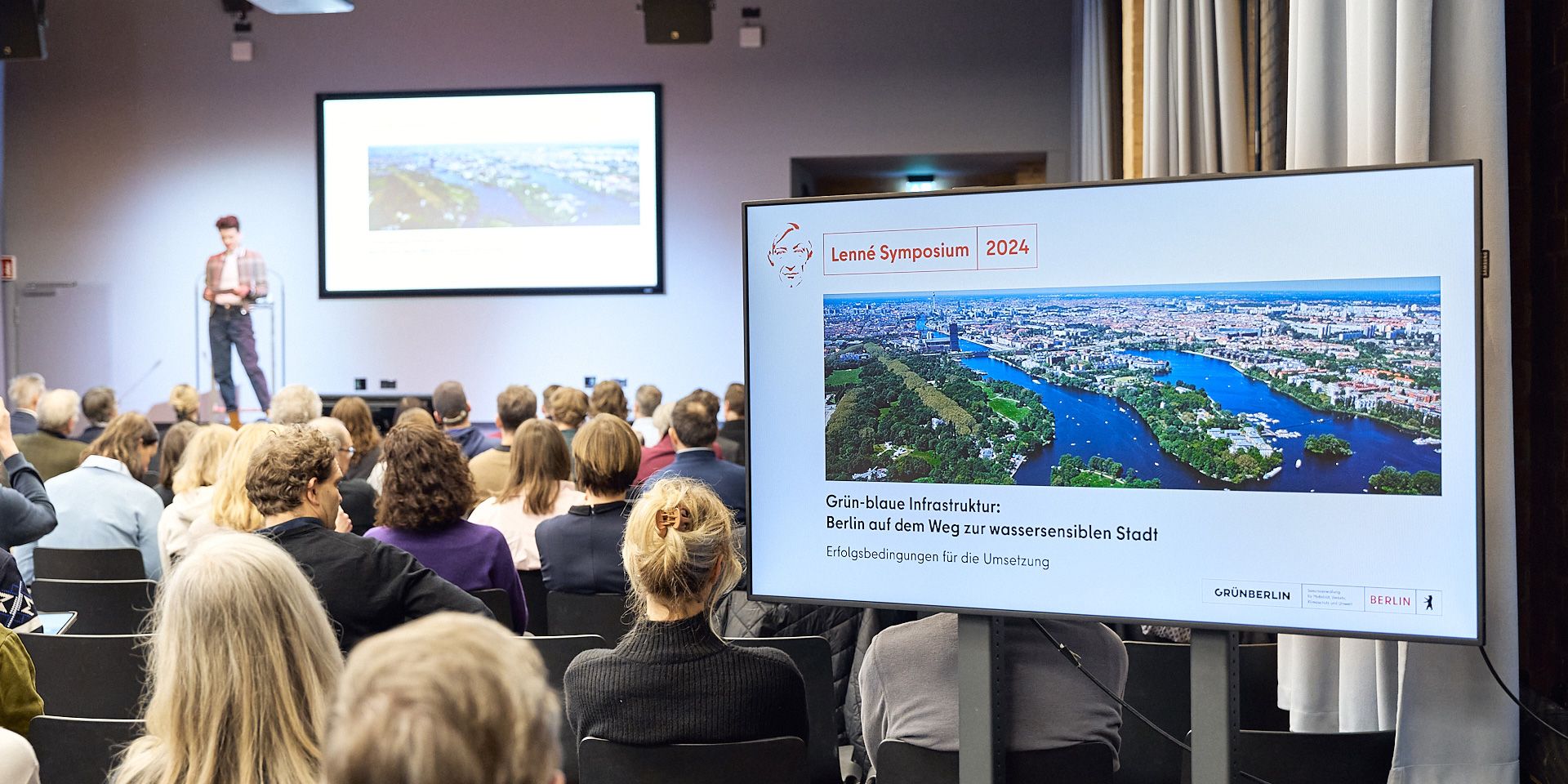 Lenné-Symposium 2024 „Grün-blaue Infrastruktur: Berlin auf dem Weg zur wassersensiblen Stadt. Erfolgsbedingungen für die Umsetzung“ 