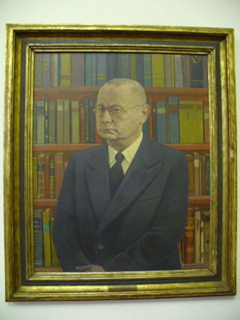 Dr. Paul Genths (parteilos), 1945 - 1946, Portrait von Martin Lünstroth