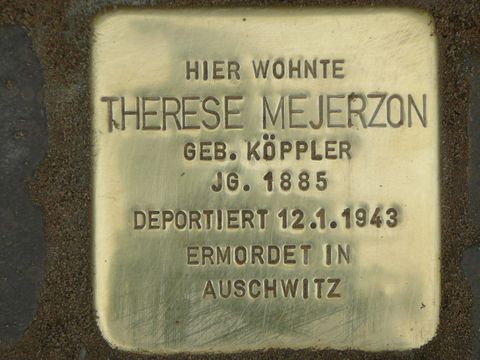 Stolperstein Therese Mejerzon