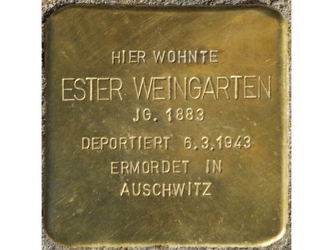 Bildvergrößerung: Stolperstein Ester Weingarten