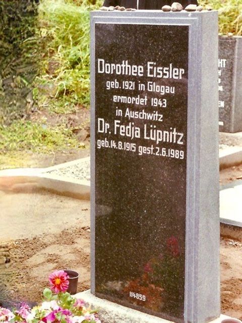 Grabstein Dorothea Eissler, Friedhof Weissensee