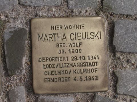 Stolperstein Martha Cibulski
