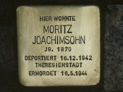 Stolperstein für Moritz Joachimsohn