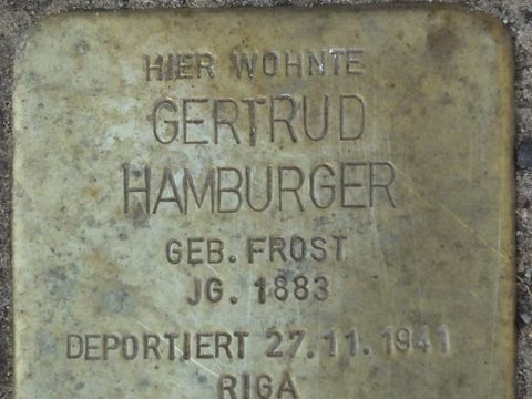 Stolperstein Gertrud Hamburger