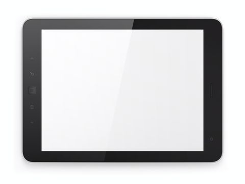 Tablet, weißes Bild