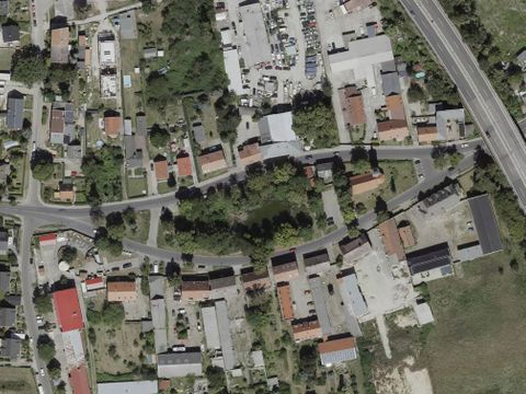 Luftbild vom Dorfanger Bohnsdorf 
