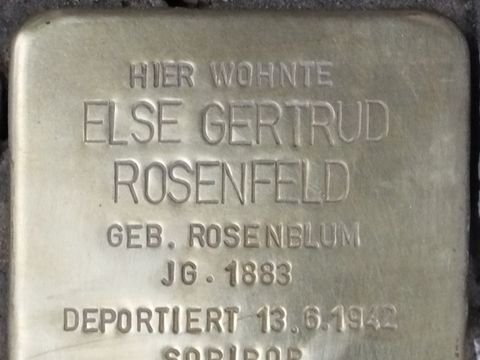 Stolperstein Else Gertrud Rosenfeld