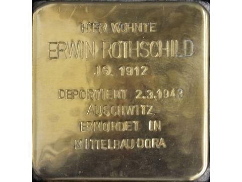 Bildvergrößerung: Stolperstein Erwin Rothschild