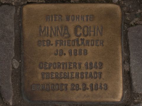 Stolperstein Minna Cohn, 25.03.2012