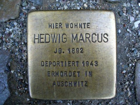Stolperstein für Hedwig Marcus