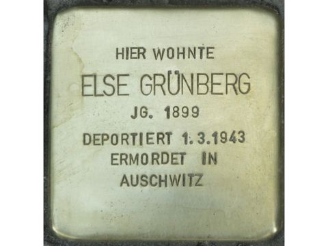 Bildvergrößerung: Stolperstein Else Grünberg