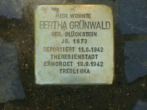 Stolperstein Bertha GrÃ¼nwald