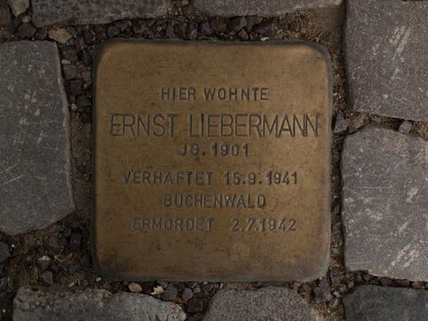 Stolperstein Ernst Liebermann