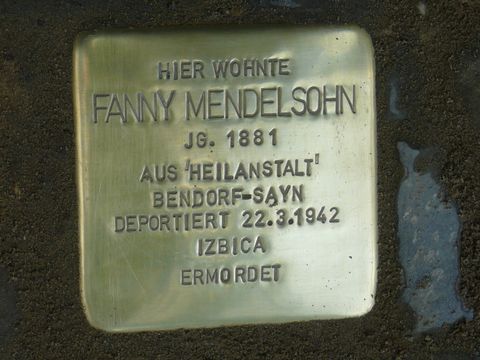 Stolperstein für Fanny Mendelsohn