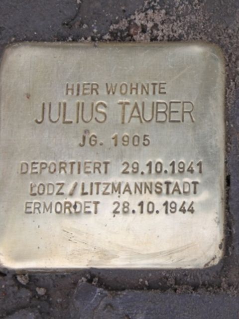 Stolperstein Julius Tauber