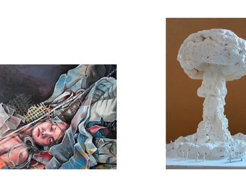 Bildvergrößerung: Links: Wanda Stang - It's all a mental thing || rechts: Milosz Flis - Barbecue
