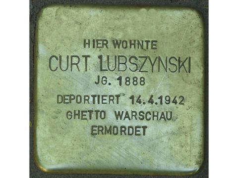 Stolperstein Curt Lubszynski