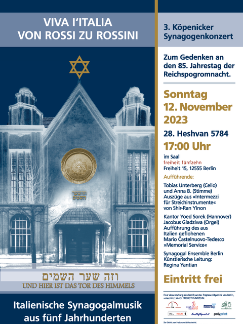 Bildvergrößerung: 3. Köpenicker Synagogenkonzert