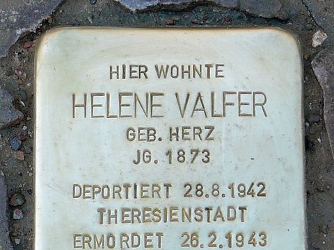 Stolperstein Helene Valfer