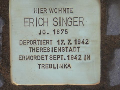 Stolperstein für Erich Singer