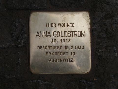 Stolperstein Anna Goldstrom
