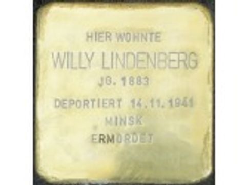 Bildvergrößerung: Stolperstein Willy Lindenberg