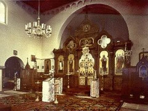 Russisch-Orthodoxe Christi-Auferstehungskathedrale, Innenraum 1959