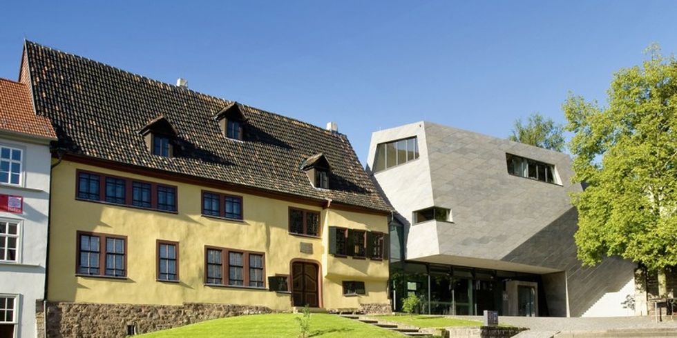 Blick auf das Bachhaus am Frauenplan in Eisenach
