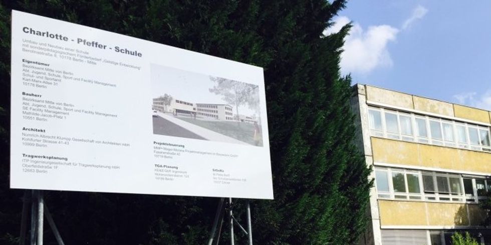 Kunst am Bau-Wettbewerb im Zusammenhang mit der Baumaßnahme "Umbau Schulstandort Berolinastraße", 2015/2016