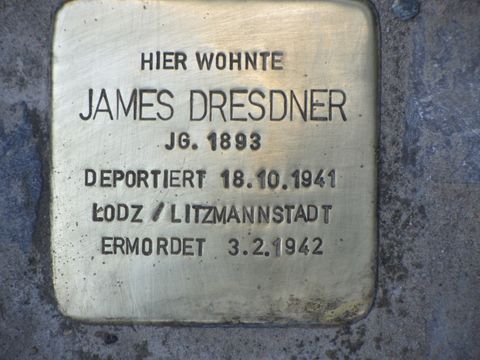 Stolperstein James Dresdner