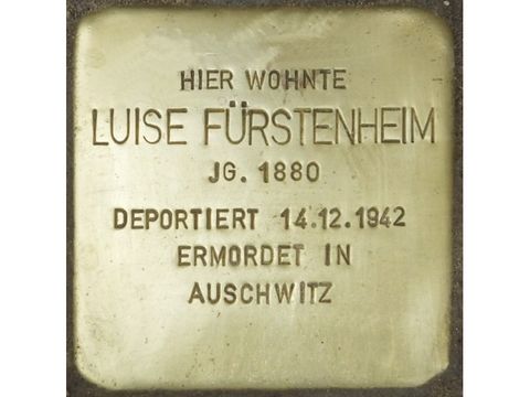 Bildvergrößerung: Stolperstein Luise Fürstenheim