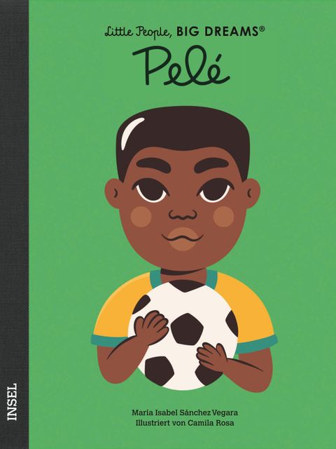 Buchcover mit Grafik des Fußballers Pelé