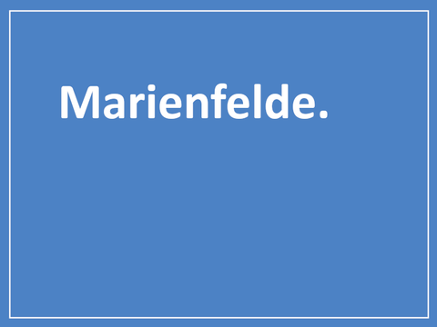 Kachel mit Schriftzug Marienfelde