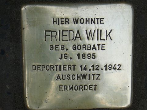 Stolperstein für Frieda Wilk