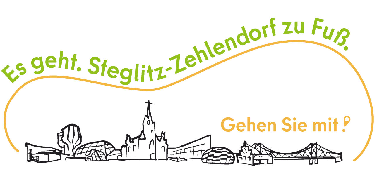 Logo - Es geht. Steglitz-Zehlendorf zu Fuß. Gehen Sie mit!