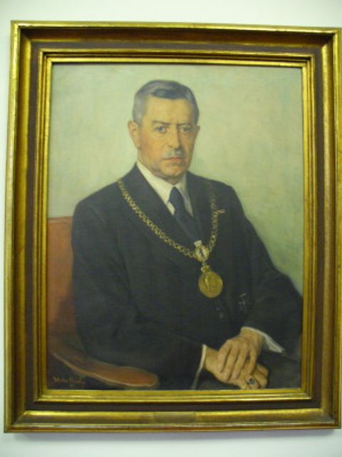 Karl Augustin (DVP), 1922 - 1936, Portrait von Walter Miehe